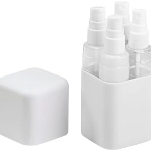 Multifunctional Travel Bottle Set - 4-in-1 Kit with 50ml Size Spray Bottle, Lotion Container, TSA Approved & Reusable Travel Essential Suitable for Storing Lotions, Perfumes, Etc